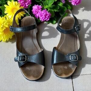 Dansko Black Joanie Strappy Sandals Size 41